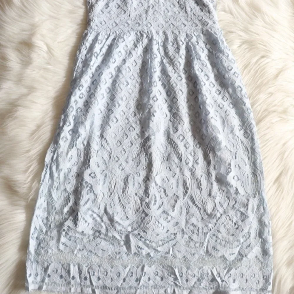 NEW Dex Blue Lace Crochet Summer Dress Size XS
